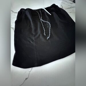 NWT SUNDRY FOR EVEREVE Sunday Skirt with Bungee Drawcord in Black // 2 Medium